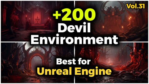 +200 Devil Environment Concept (4k) | Vol_31