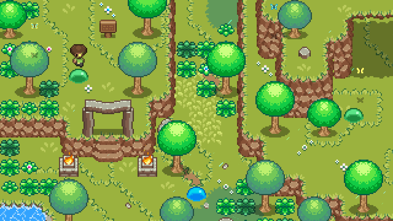 ArtStation - Green Plains 16x16 Pixelart Tileset | Game Assets