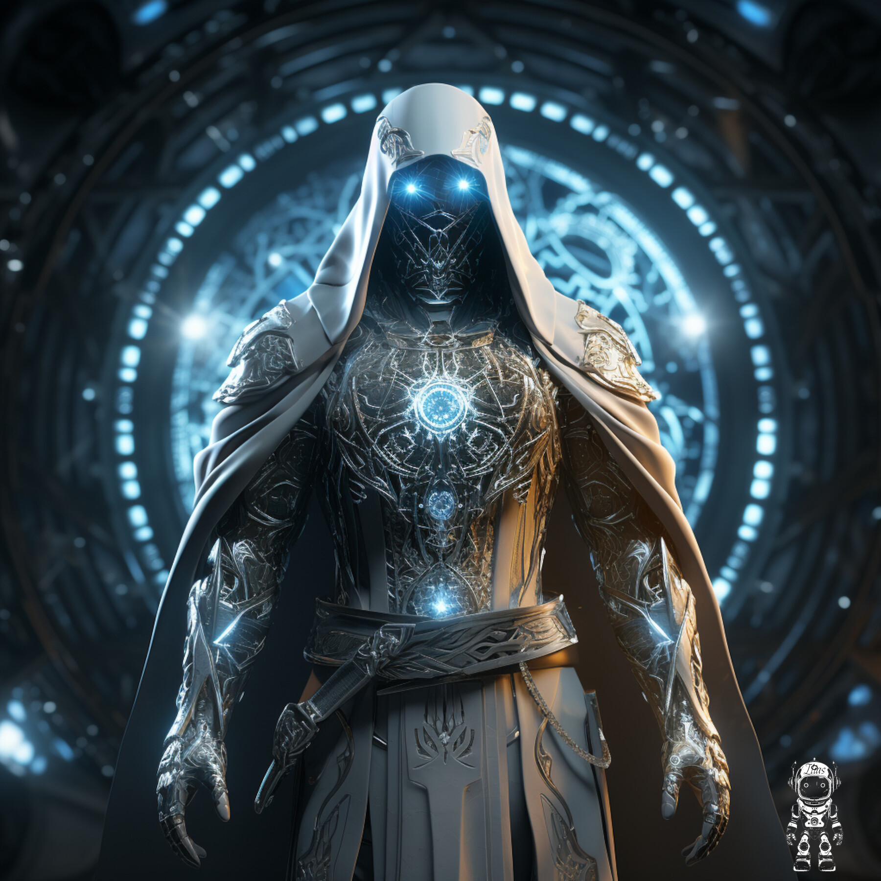 ArtStation - The Shadowed Sentinel: A Cybernetically Enhanced Warrior ...