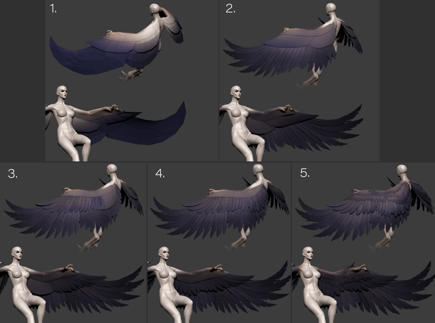 ArtStation - Red-Tailed Hawk Feathers Texture Pack + IMM