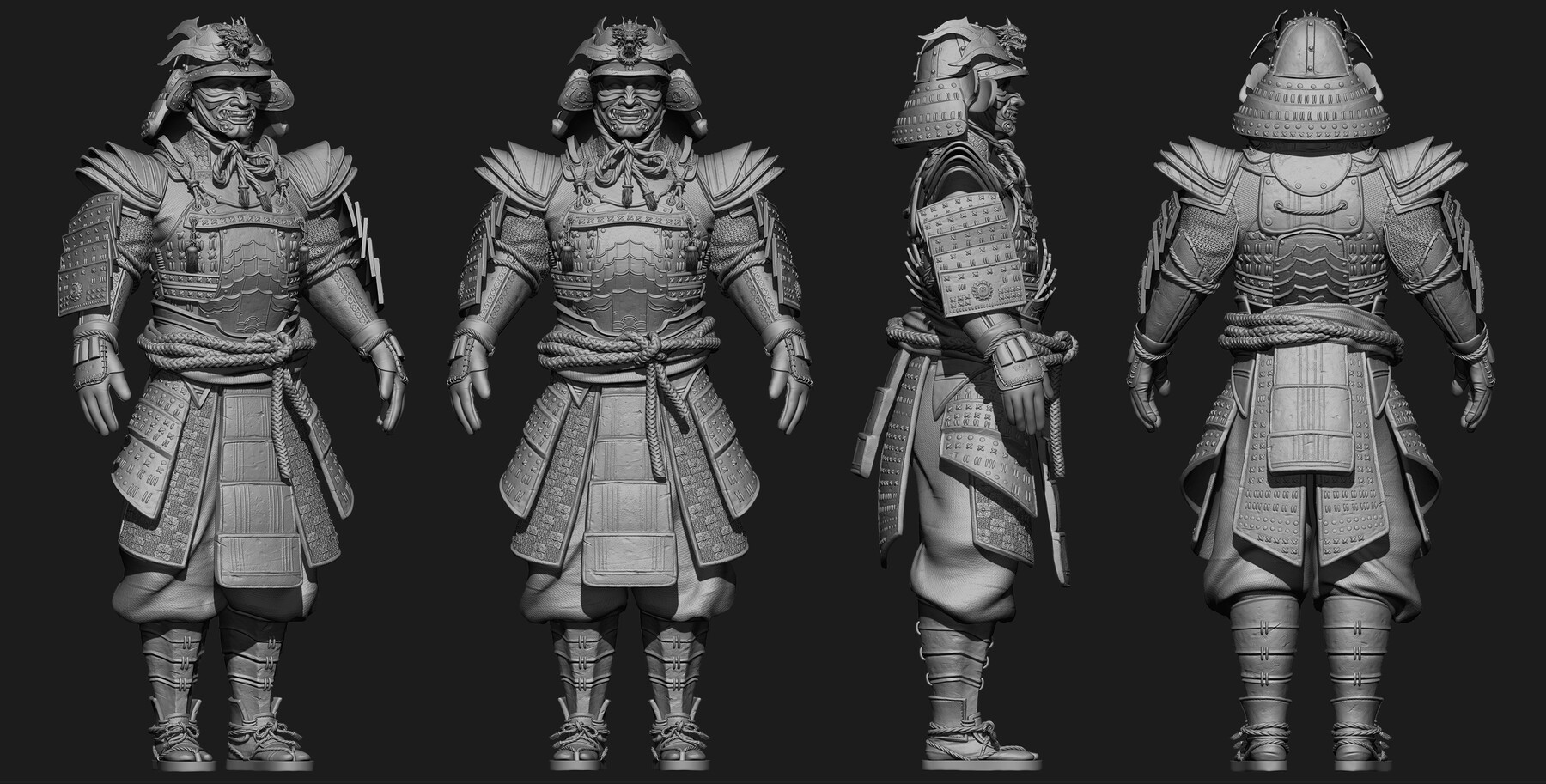 ArtStation - Samurai Character Sculpting Tutorial in Zbrush 2019 ...