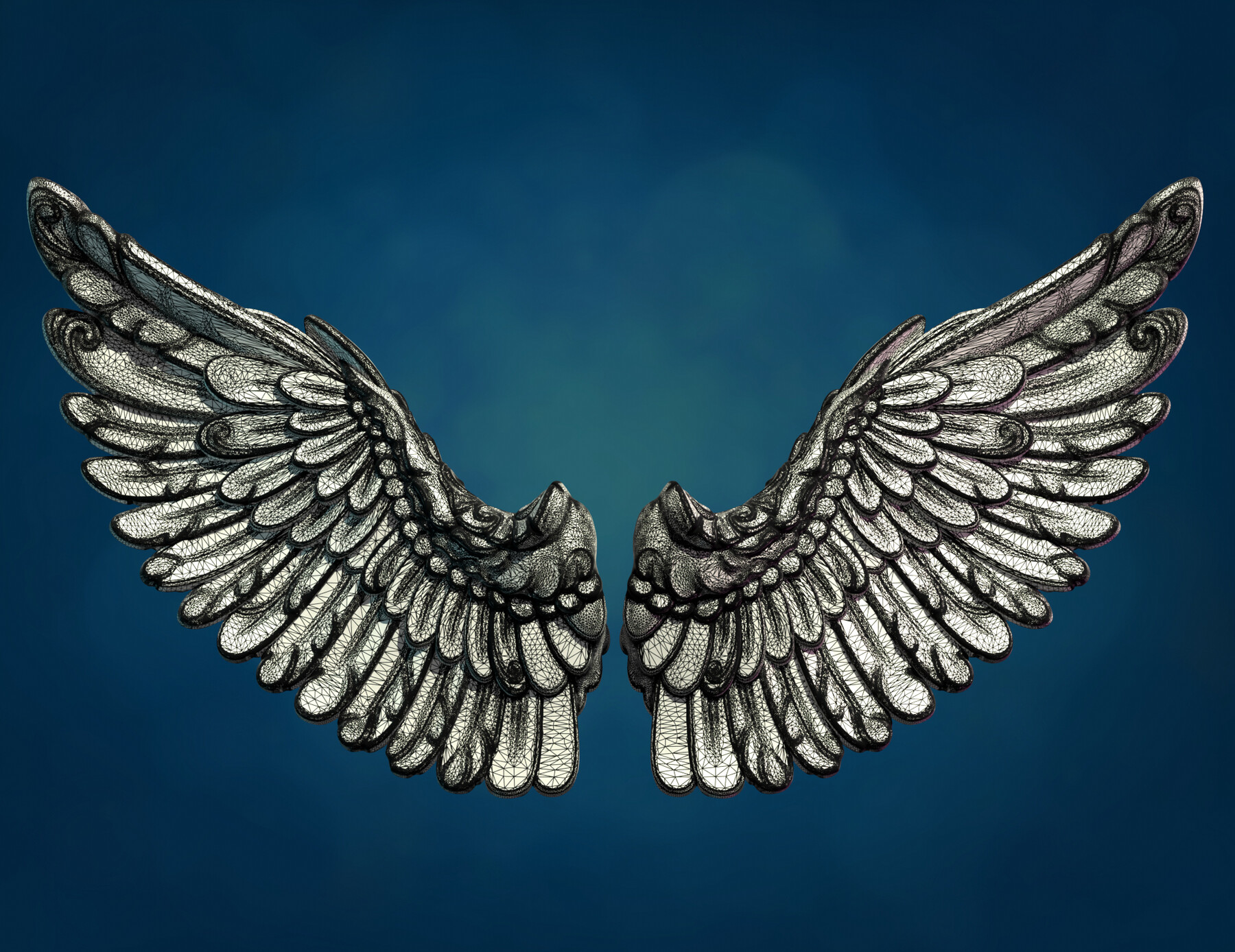 ArtStation - Wings sculpture | Resources