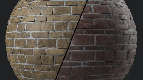 Brick Wall Materials 69- By Sbsar Pbr 4k Seamless