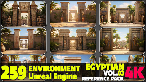 259 4K Egyptian Environment Reference Pack Vol.03