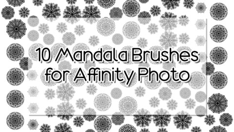 10 Mandala Brushes for Affinity Photo