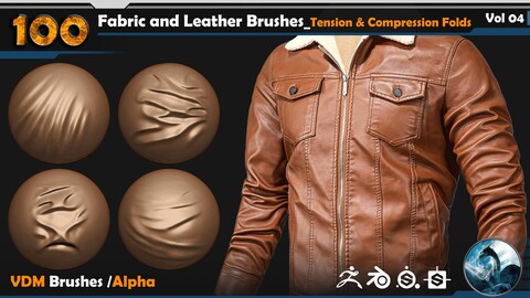 Fabric and Leather Brushes Vol 04