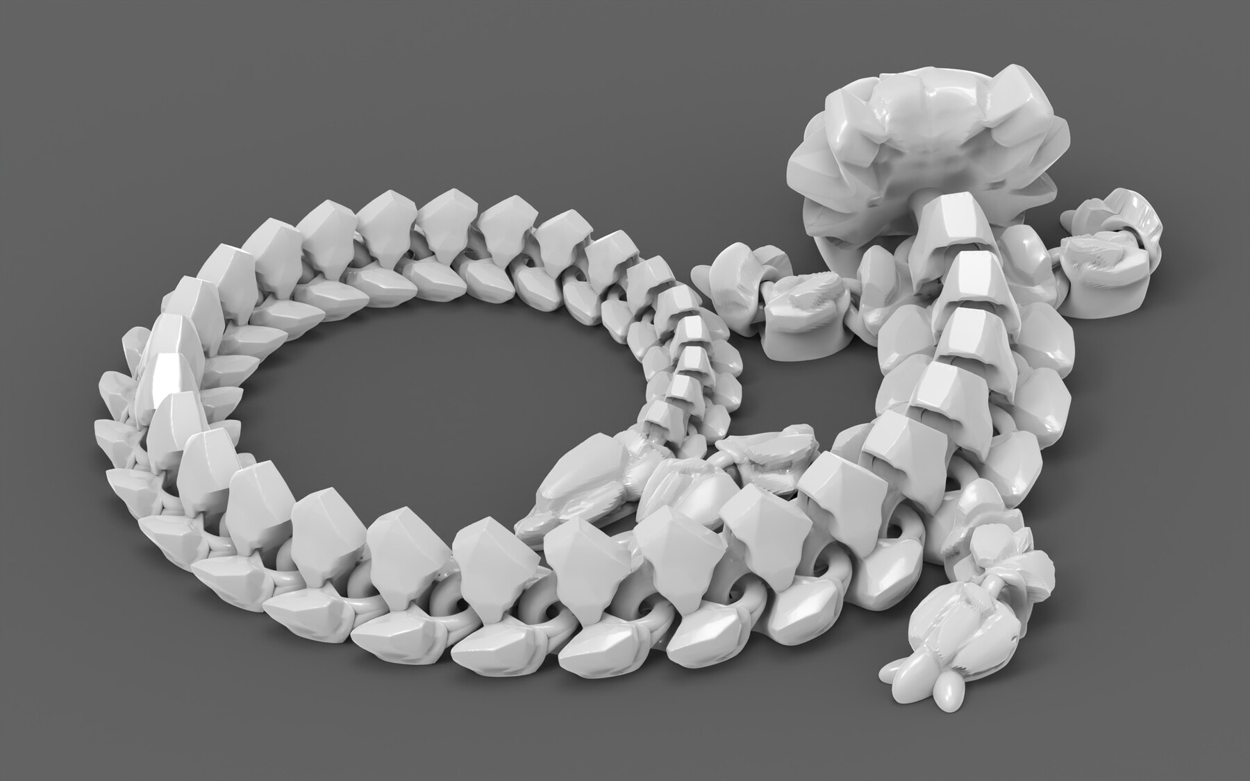 STL file Articulated Dragon - Kaido One Piece 🐉・3D printable