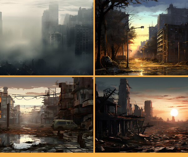 ArtStation - 1200+ Abandon Environments Concept pack in 6 Categories ...