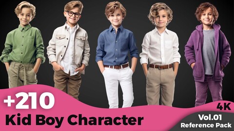 +210 Kid Boy Character Concept (4k)