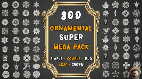 800 ORNAMENTAL SUPER MEGAPCK | 30 % OFF THIS WEEK |