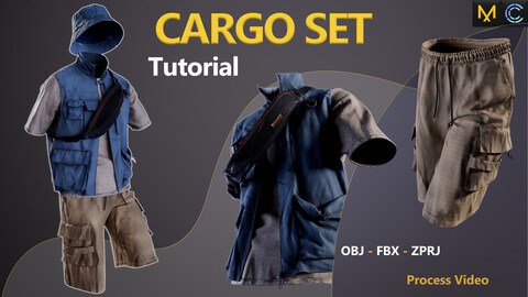Cargo set (process video+FBX+OBJ+ZPRJ)