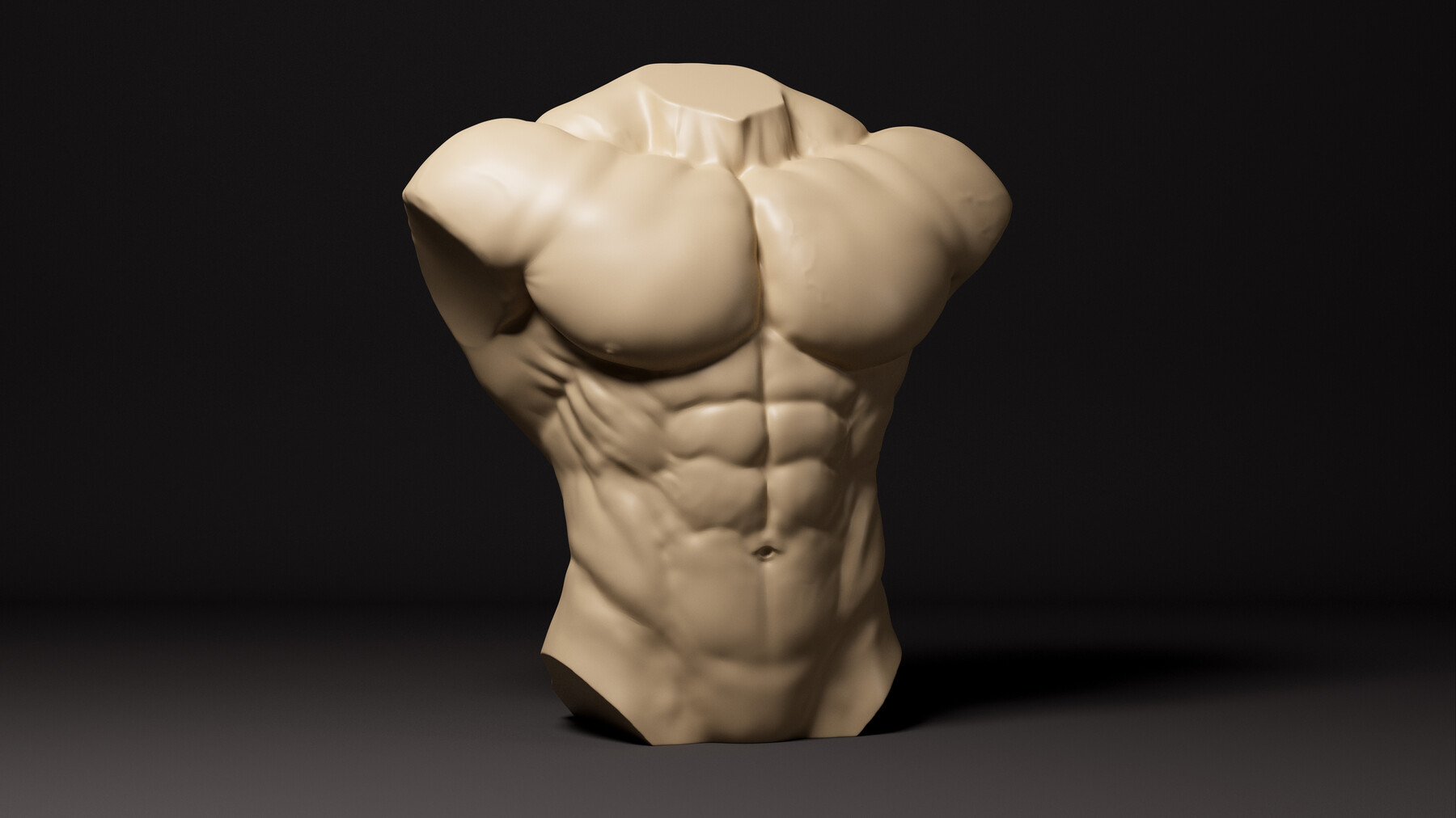 Custom Pop Blank Male Muscle Pose 3D Resin Printed. 