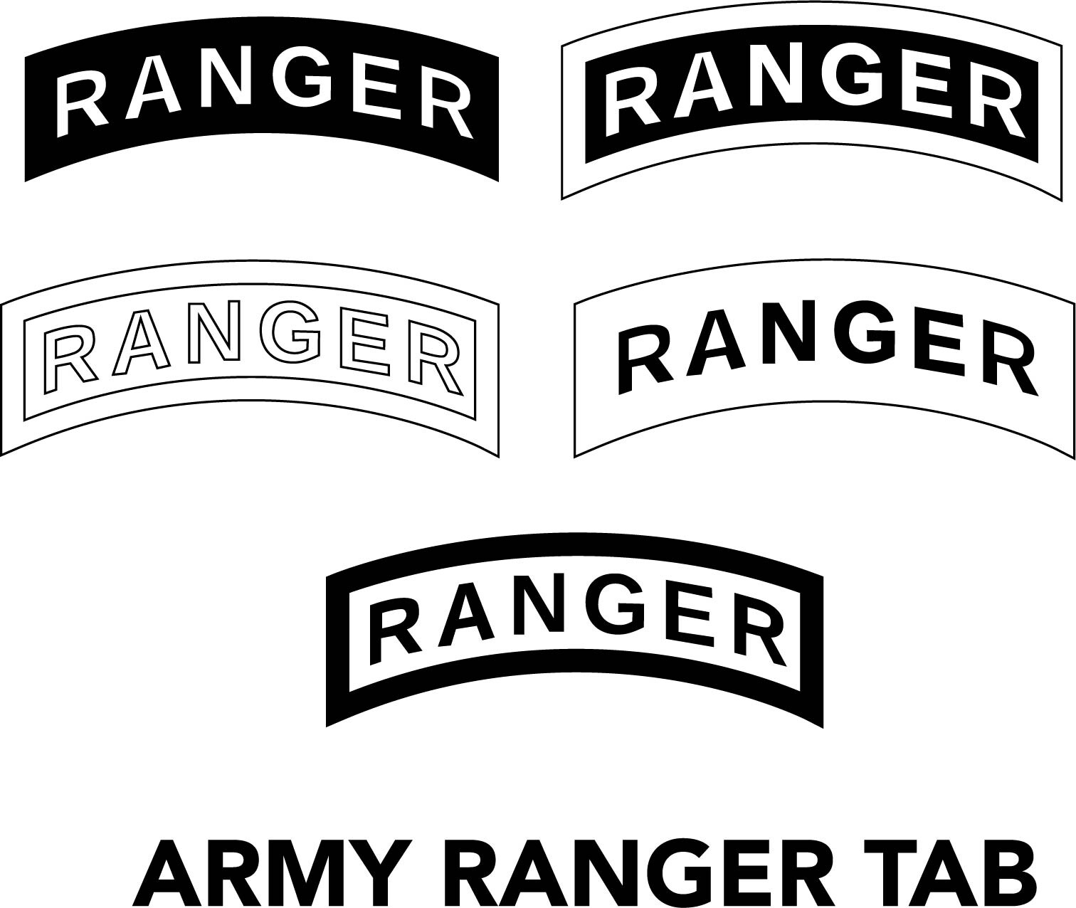 army ranger tab