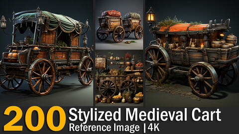 ArtStation - Stylized Medieval Cart | Reference Images | 4K | Artworks