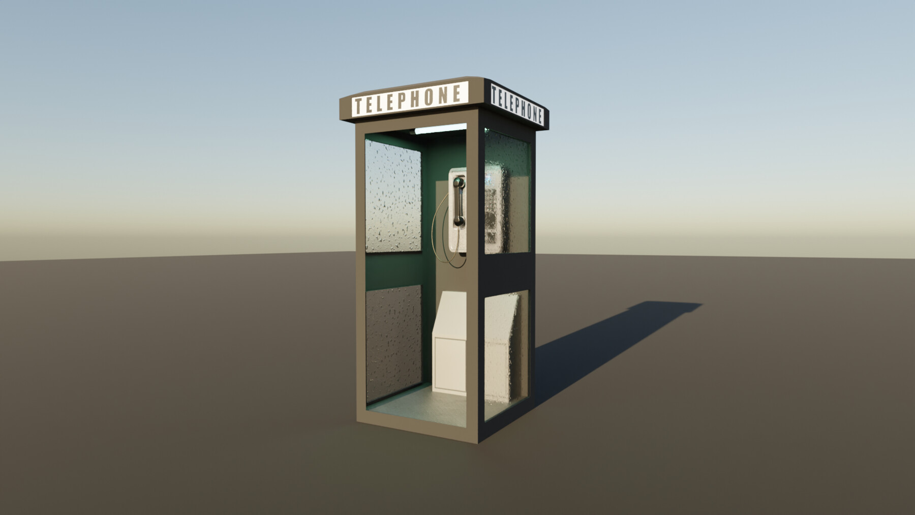 ArtStation - Telephone booth asset | Resources