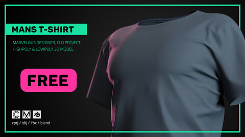 Men`s T-Shirt Free Project / Tutorial
