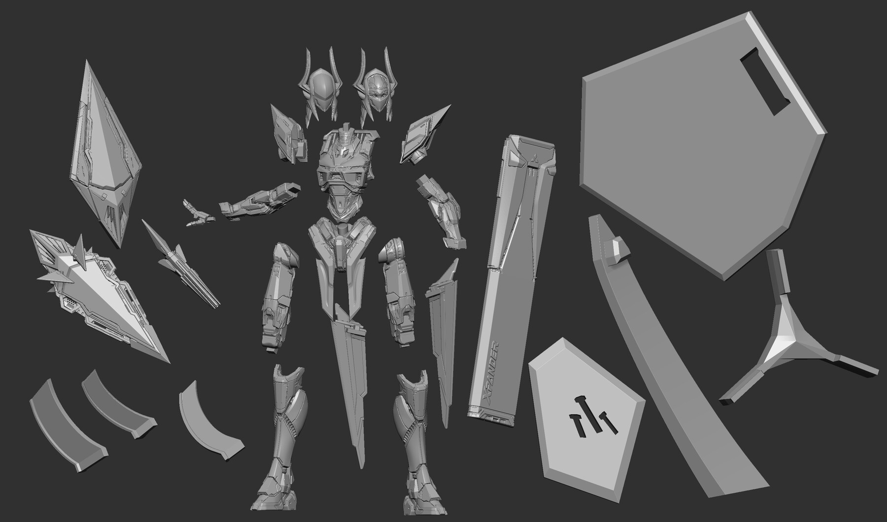 ArtStation - Mecha Xpander - 3D Print Model Files | Resources