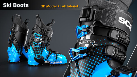 Ski Boots / Full Tutorial + 3D model