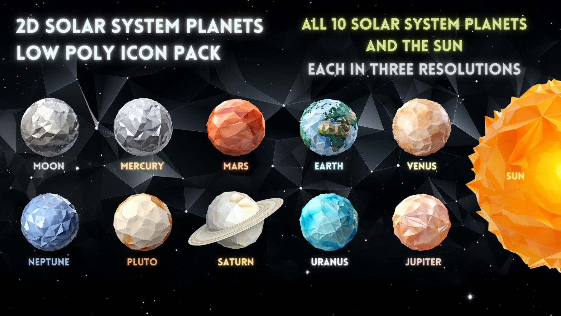 Moon Icon, Solar System Iconpack