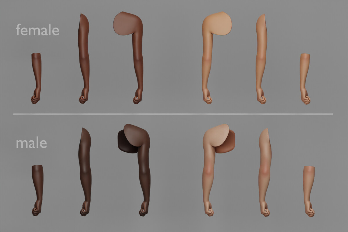 ArtStation - Tattoo Artist Body Parts Pack - Ultimate | Resources