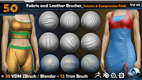 Fabric and Leather Brushes Vol 05