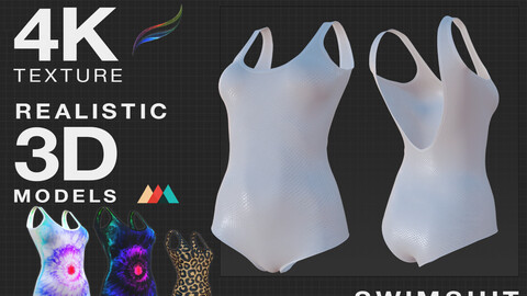 Swimsuit - Procreate 3D Model  Swiming suit