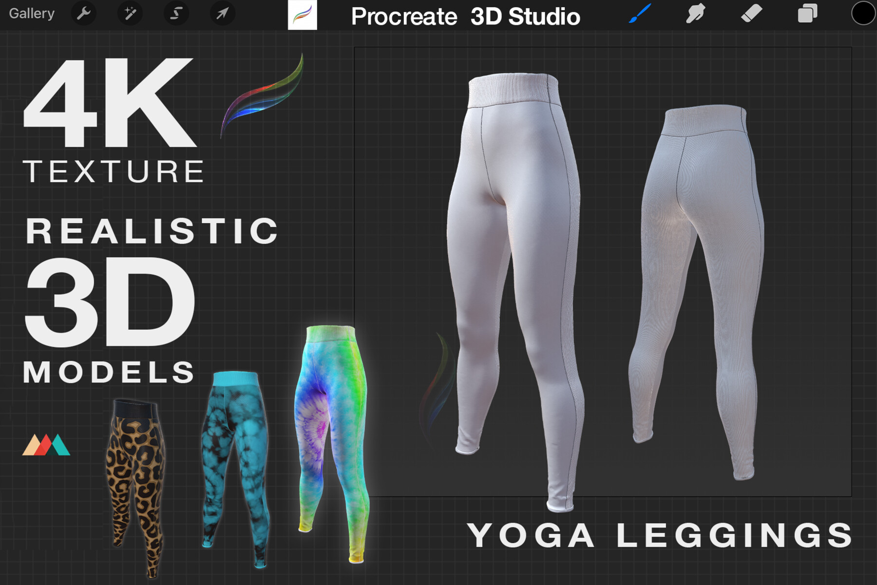 ArtStation - Design professional leggings or yoga pant and socks