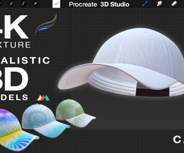 ArtStation - Cap - Procreate 3D Model Cap | Resources