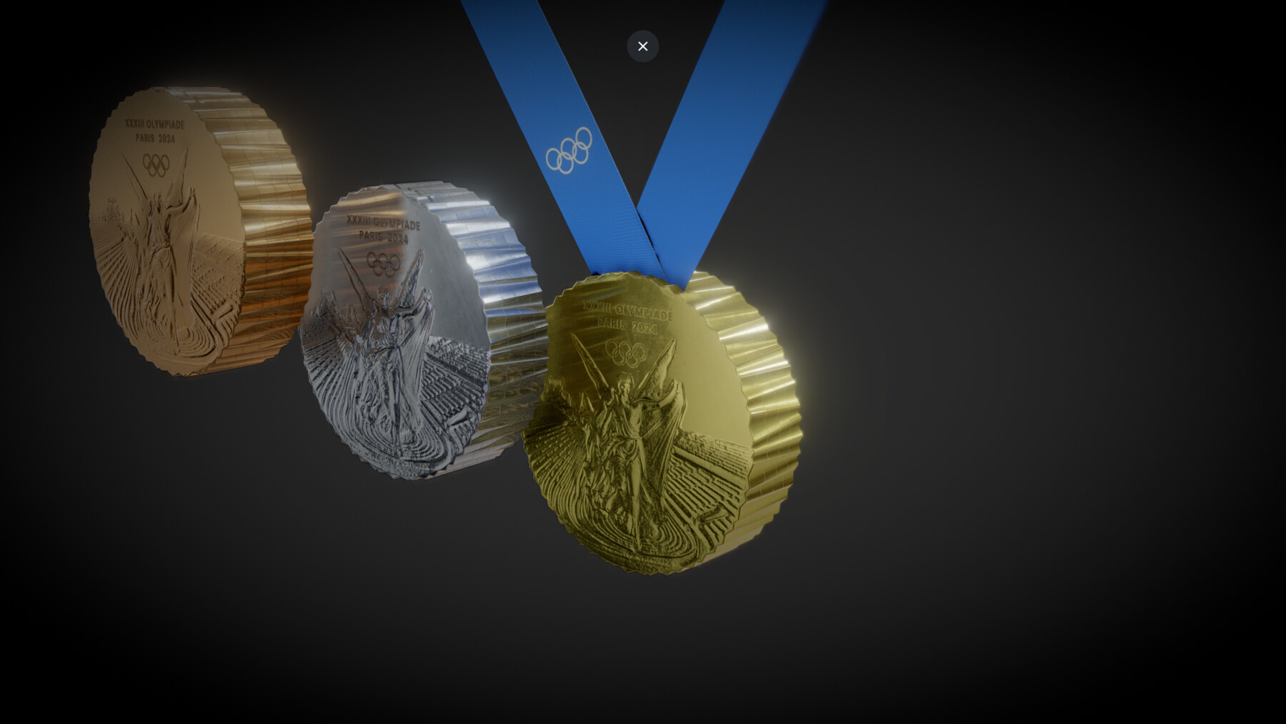 ArtStation Paris 2024 Summer Olympics Medals Resources