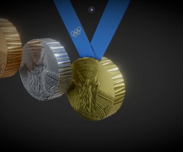 ArtStation Paris 2024 Summer Olympics Medals Resources
