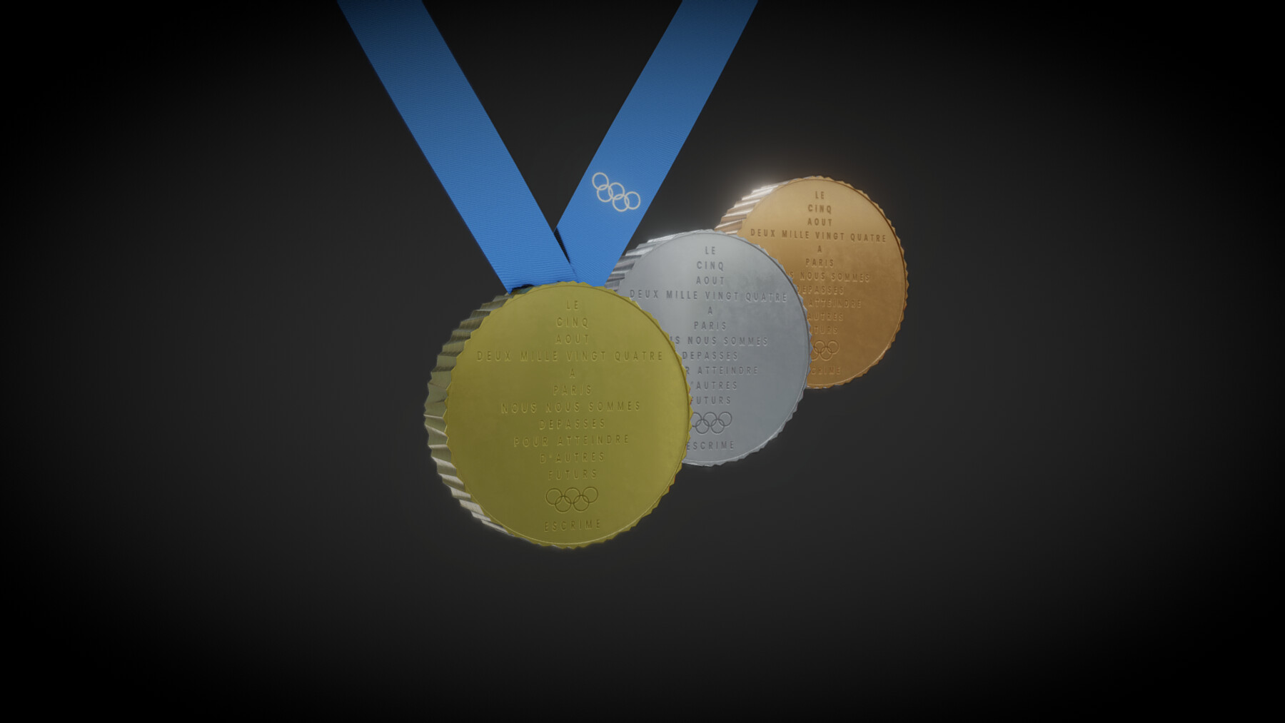 ArtStation Paris 2024 Summer Olympics Medals Resources