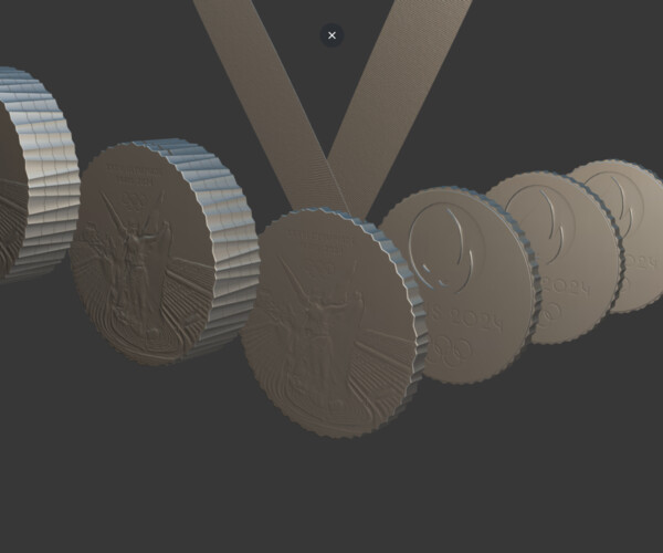 ArtStation - Philippe Starck’s Paris Olympics Medals Concept | Resources