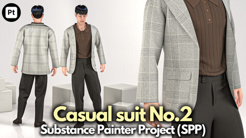Casual suit No.2: Substance Painter Project