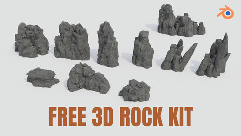 Free 3D Rock kit