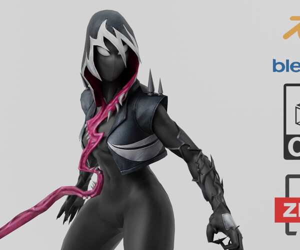 ArtStation - Gwenom Gwen Venom Symbiote | Resources