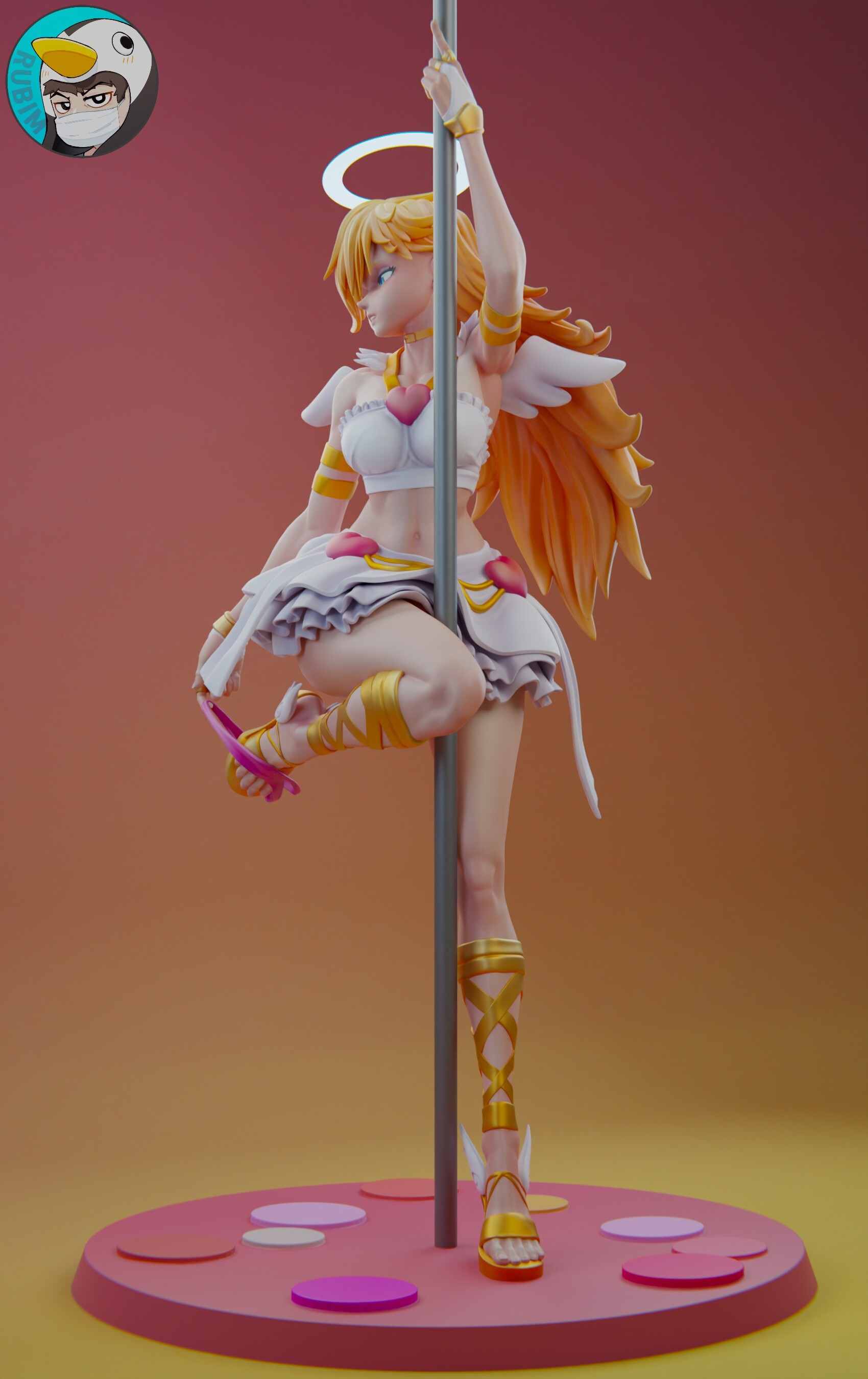 Panty and Stocking 3D Print STL SFW and NSFW Versions | 3D Print Model