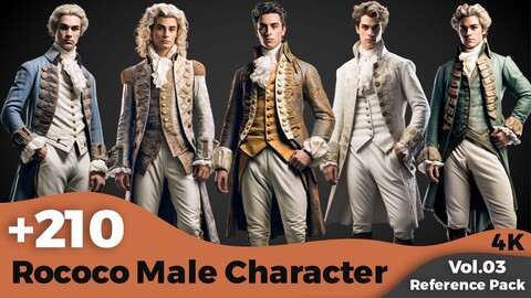 +210 Rococo Male Character Concept (4k)