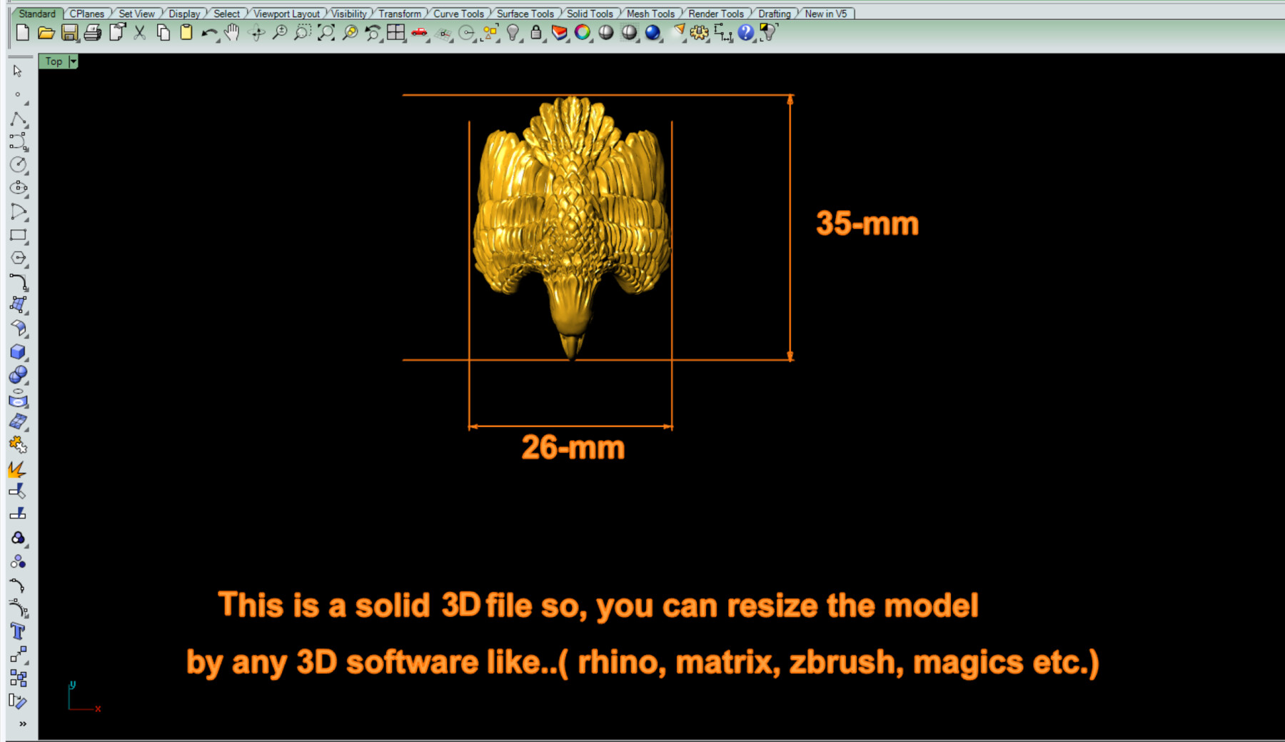 RHINO GOLD, 3D CAD Model Library