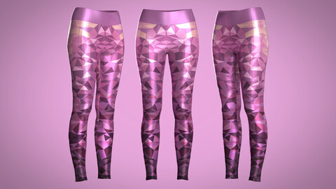 Girls Sports Leggings-sublimation Print