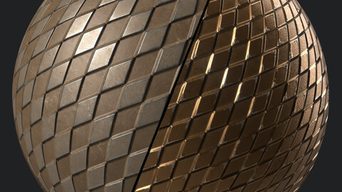 Metal Materials 53- Metal panels By Painting | Sbsar Pbr 4k Seamless