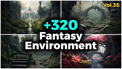 +320 Fantasy Environment Reference Images (4k) | Vol_35