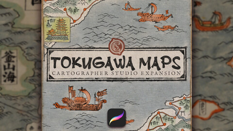 Tokugawa Maps. Feudal Japan Making Brushes [Procreate]