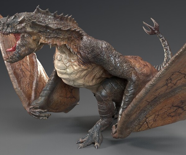 ArtStation - Wyvern Rex Model - Maya | Game Assets