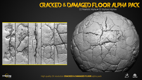 Cracked & Damaged Floor Alpha Pack | 2K