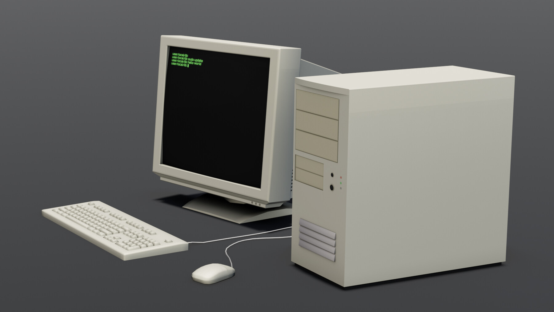 ArtStation - Computer System 3D model | Game Assets