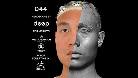 Asian Male 30s head scan 044