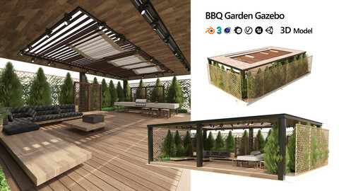 Garden Gazebo 3d model