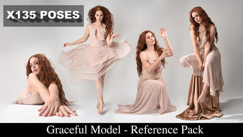 x135 Graceful model poses- Reference pack