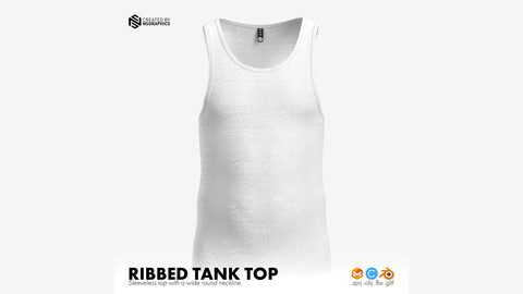 Ribbed Tank Top 3D Model