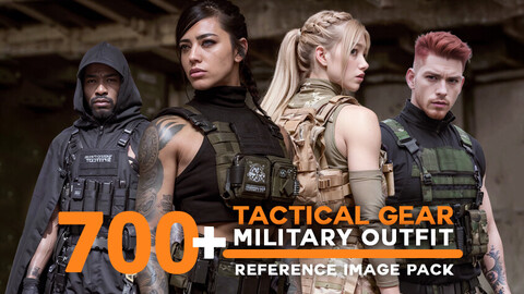 Tactical Gear Military Outfit References Pack